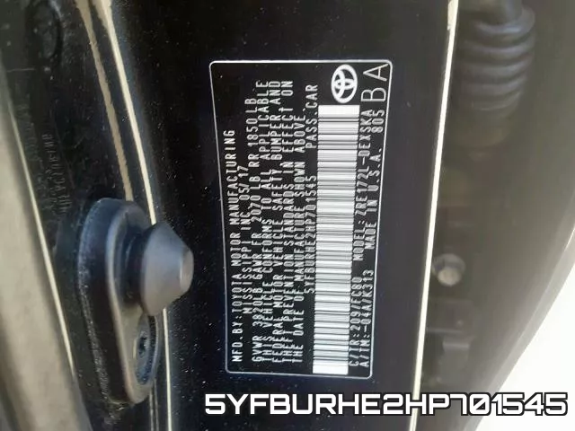 5YFBURHE2HP701545