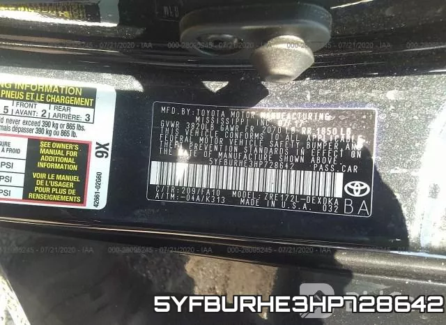 5YFBURHE3HP728642