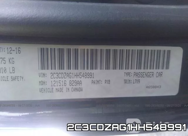 2C3CDZAG1HH548991