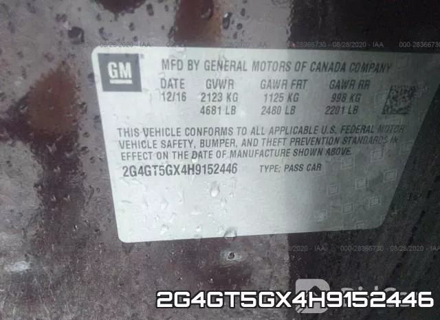 2G4GT5GX4H9152446
