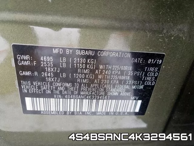 4S4BSANC4K3294561