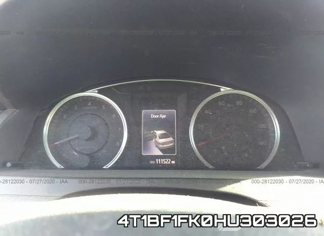 4T1BF1FK0HU303026