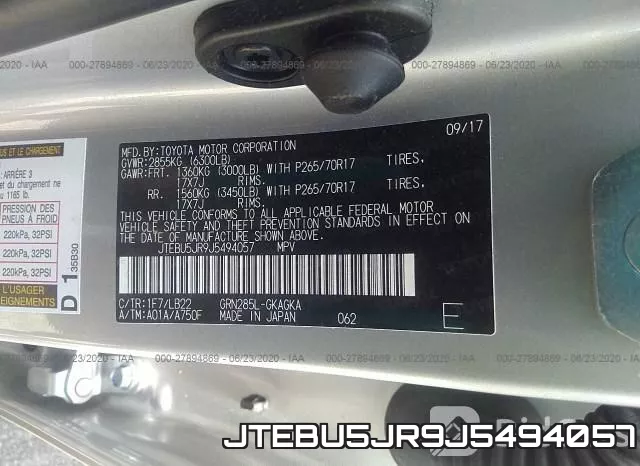 JTEBU5JR9J5494057