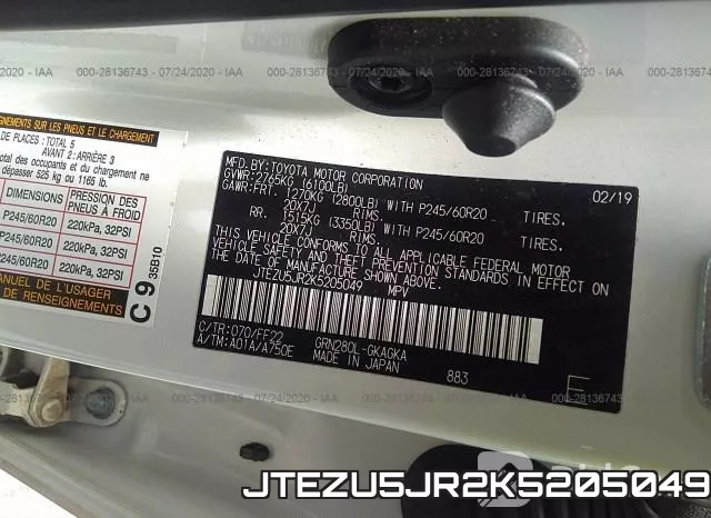 JTEZU5JR2K5205049