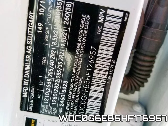 WDC0G6EB5HF176957