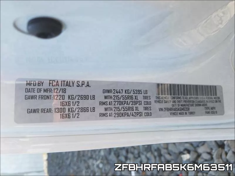 ZFBHRFAB5K6M63511