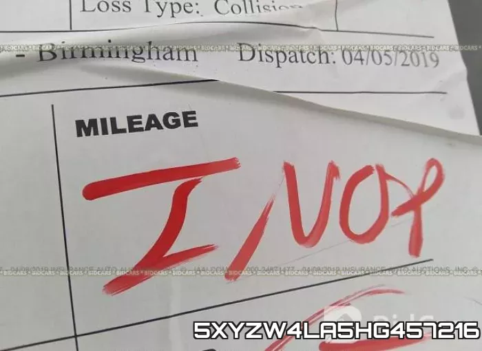 5XYZW4LA5HG457216
