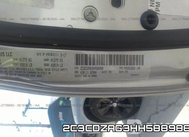 2C3CDZAG3HH588988