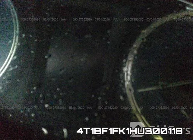 4T1BF1FK1HU300118