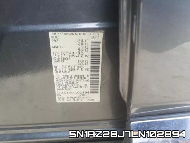 5N1AZ2BJ7LN102894