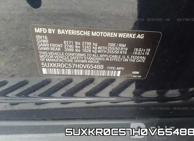 5UXKR0C57H0V65488
