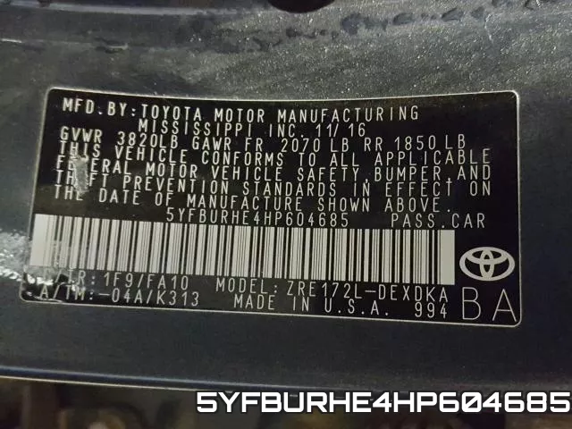5YFBURHE4HP604685
