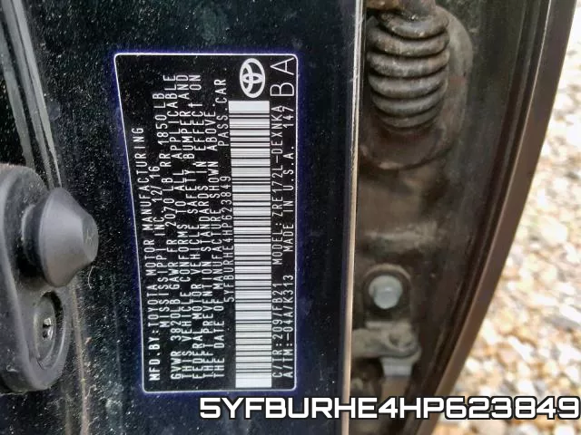 5YFBURHE4HP623849
