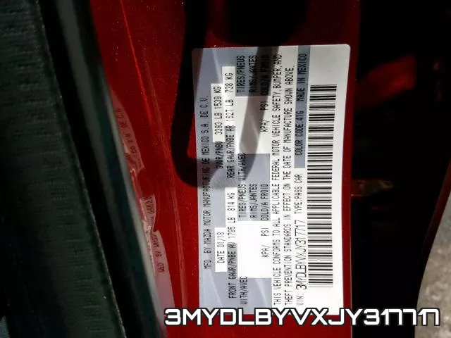 3MYDLBYVXJY317717