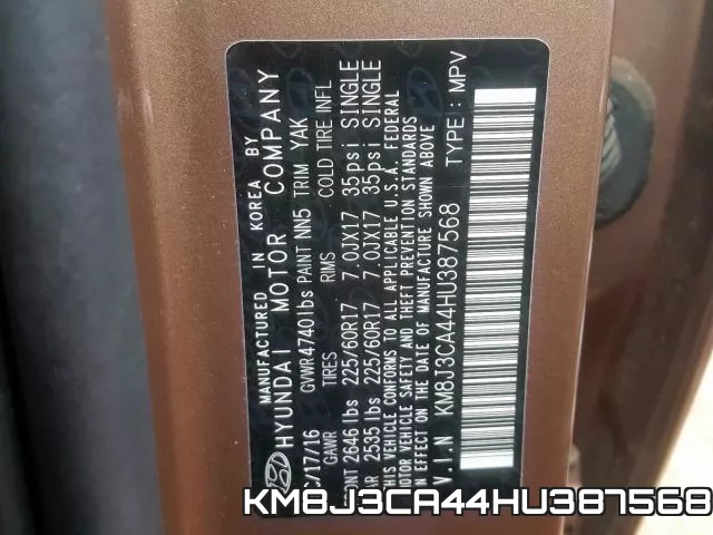 KM8J3CA44HU387568
