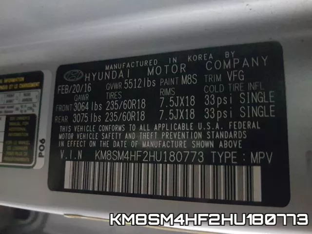 KM8SM4HF2HU180773