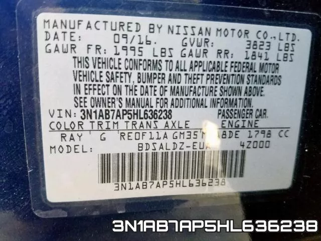 3N1AB7AP5HL636238