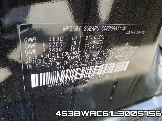 4S3BWAC61L3005756