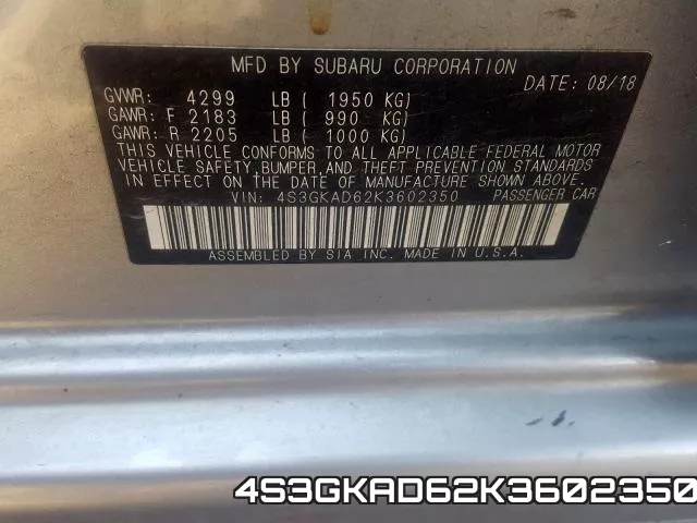 4S3GKAD62K3602350