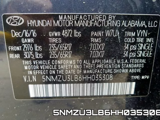 5NMZU3LB6HH035308