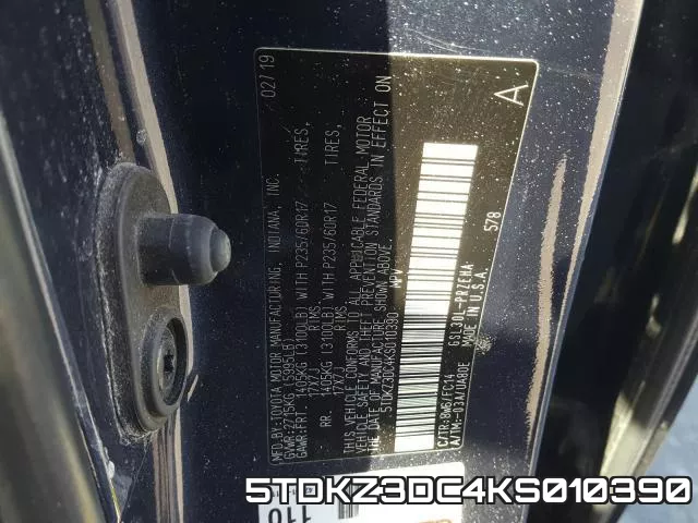 5TDKZ3DC4KS010390