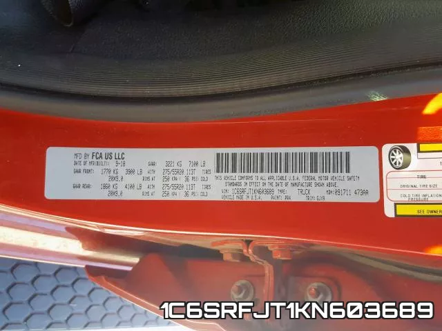 1C6SRFJT1KN603689