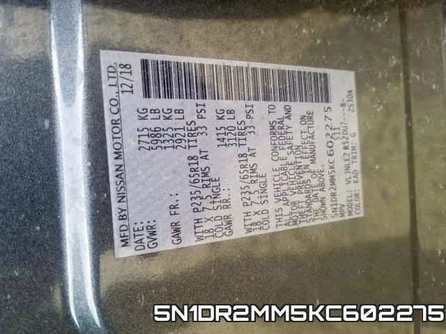 5N1DR2MM5KC602275