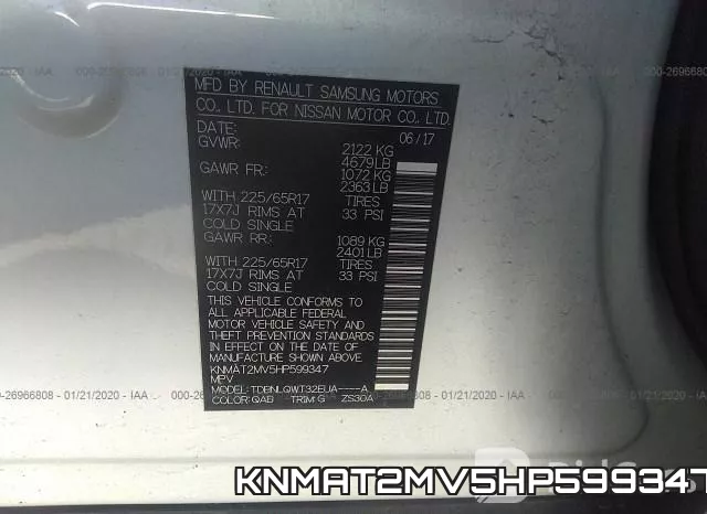 KNMAT2MV5HP599347
