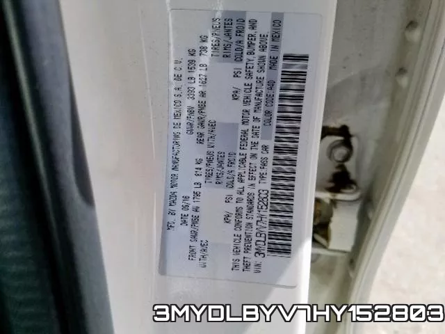 3MYDLBYV7HY152803