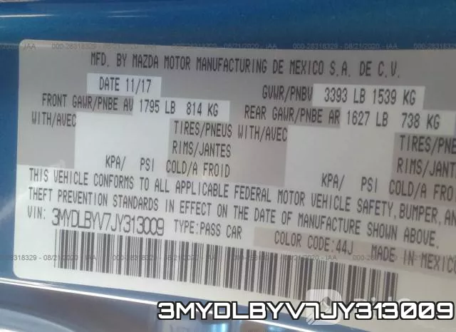 3MYDLBYV7JY313009