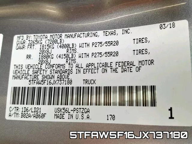 5TFAW5F16JX737180