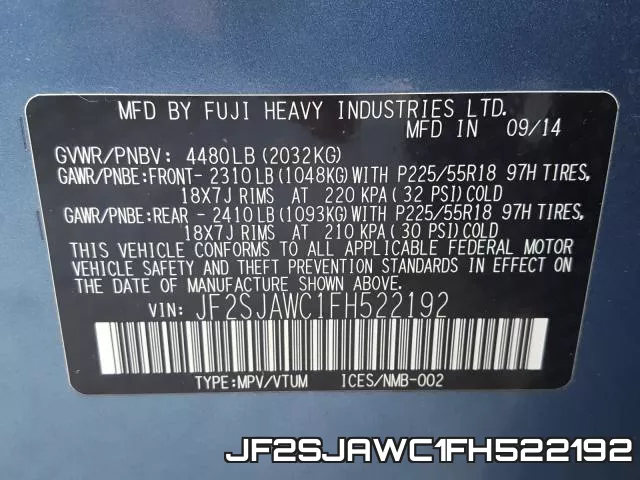 JF2SJAWC1FH522192