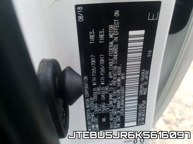 JTEBU5JR6K5616097