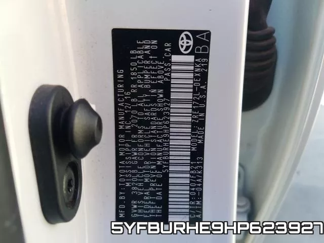5YFBURHE9HP623927