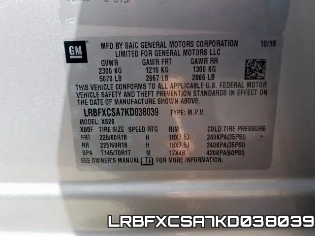 LRBFXCSA7KD038039