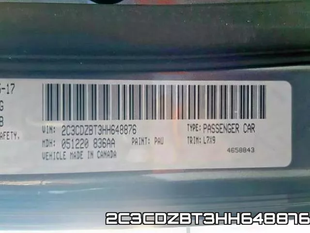 2C3CDZBT3HH648876