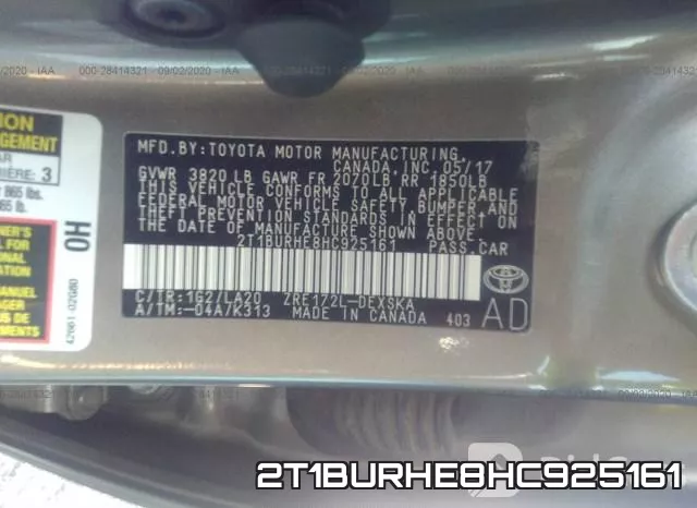 2T1BURHE8HC925161