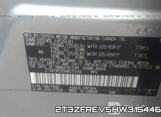 2T3ZFREV5HW315446