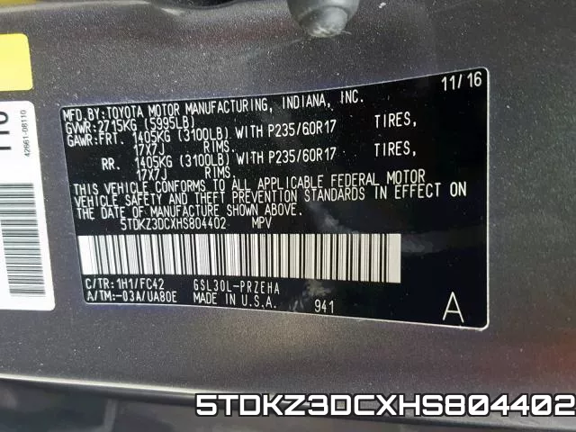5TDKZ3DCXHS804402