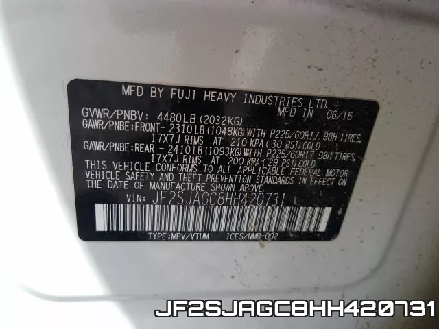 JF2SJAGC8HH420731