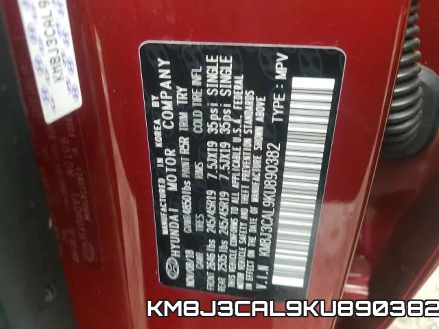 KM8J3CAL9KU890382