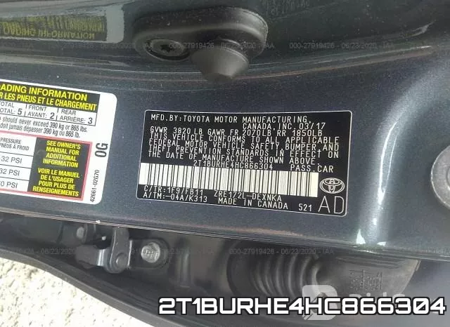 2T1BURHE4HC866304