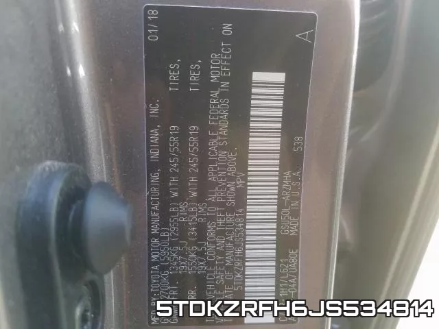 5TDKZRFH6JS534814