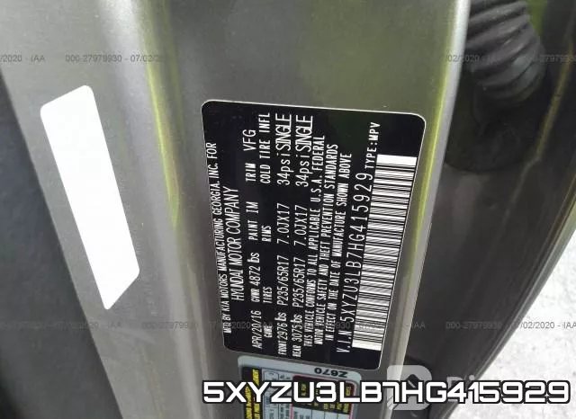 5XYZU3LB7HG415929
