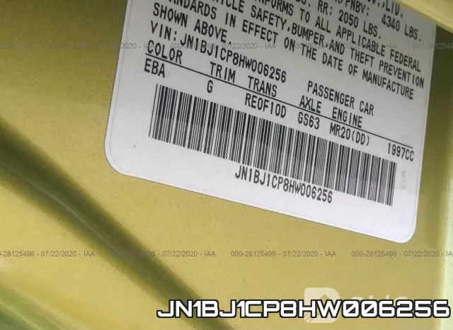 JN1BJ1CP8HW006256