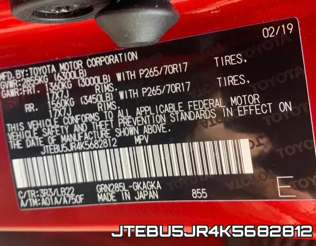 JTEBU5JR4K5682812
