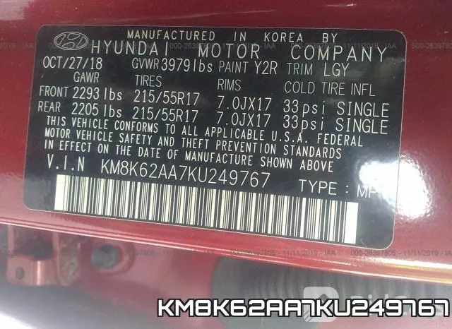 KM8K62AA7KU249767