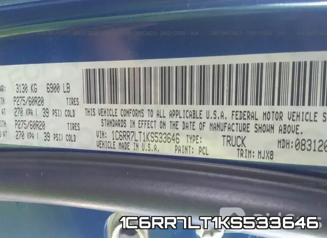 1C6RR7LT1KS533646