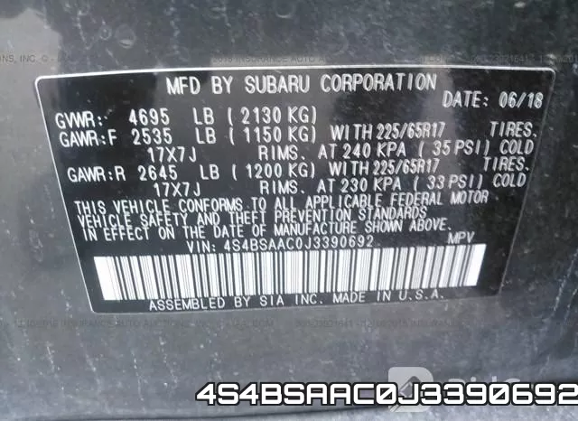 4S4BSAAC0J3390692