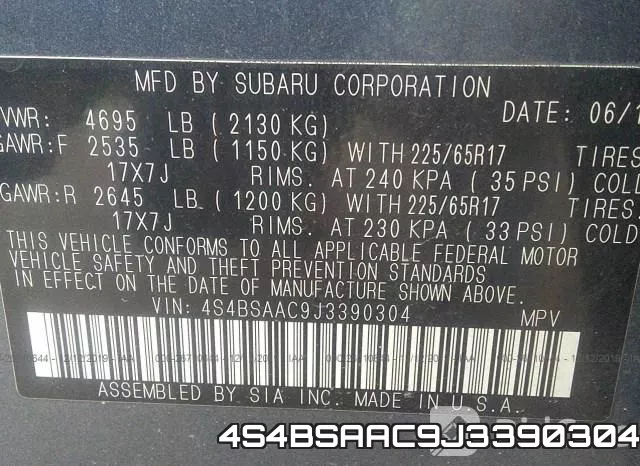 4S4BSAAC9J3390304